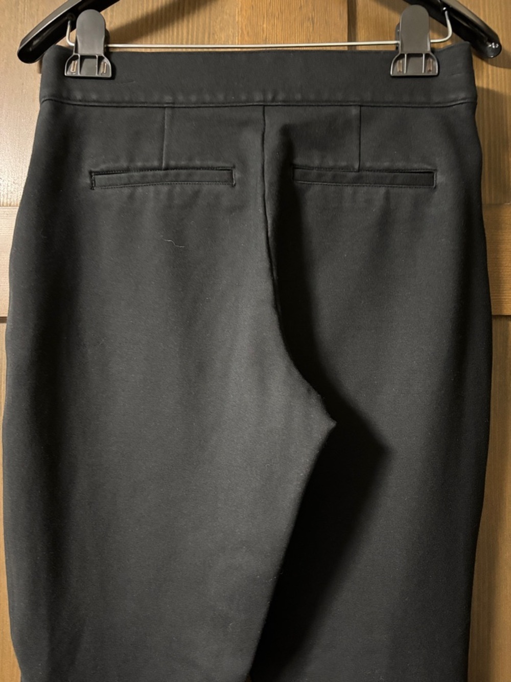 Spanx The Perfect Pants High-Rise Black Straight-Leg Ponte Size Medium - Picture 7 of 9